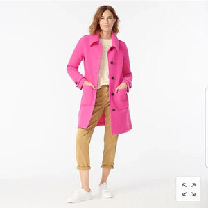 J Crew Lady Coat in Italian Boiled Wool NWT